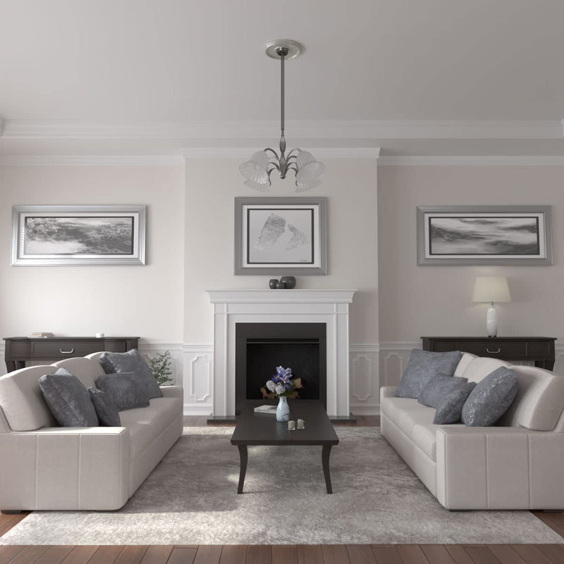 Ekena Millwork CM16MDFBS 16 1/2"OD x 1 1/2"P Medea Ceiling Medallion, Flash Blue Flash Blue (Metallic Series)