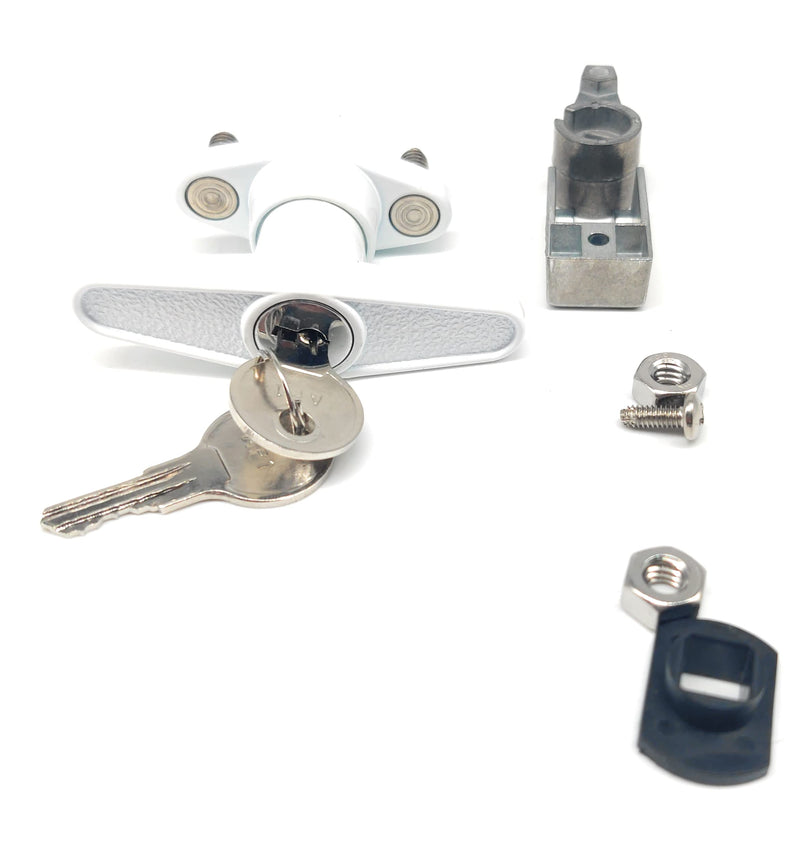 T-Handle Accordion Shutter Lock Kit, Includes 2 Matching Keys