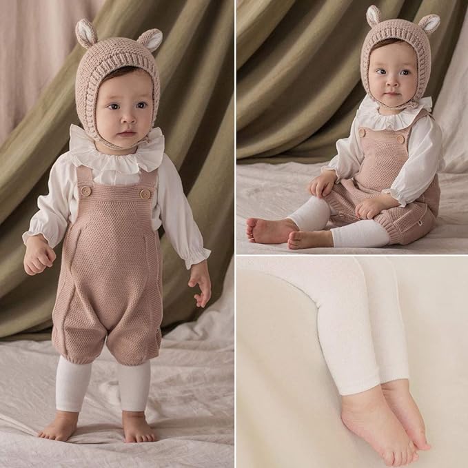 Plain Leggings (WHITE, S(0-12M) HAPPY PRINCE [Genuine] Baby Leggings, Baby Leggings, Boy Leggings, Girl Leggings, Korean Children's Clothing - NewNest Australia