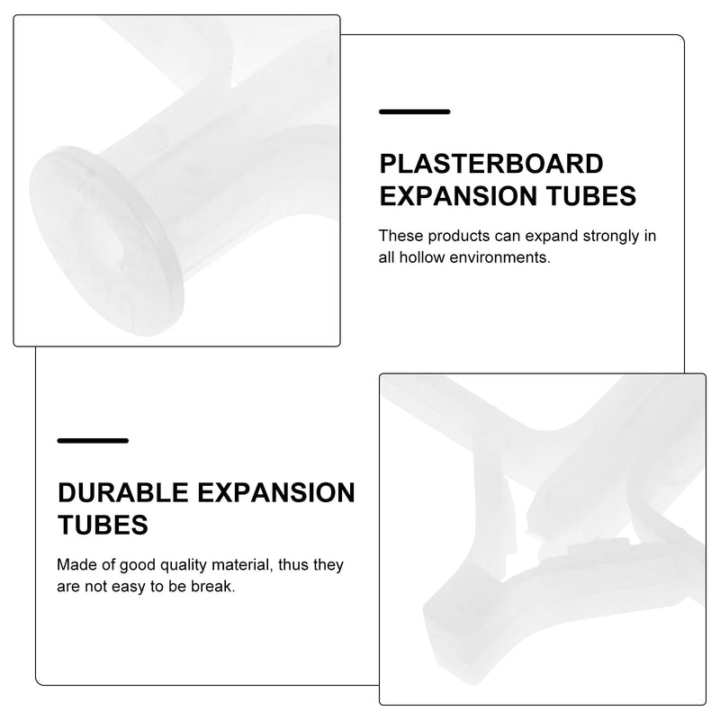 200 Pcs Plasterboard Expansion Tube, Anchors Plasterboard Plug Butterfly Bolts Nuts Frame Fixings Tube Drywall Anchor Kit Expansion Plugs Anchor Bolt Suite