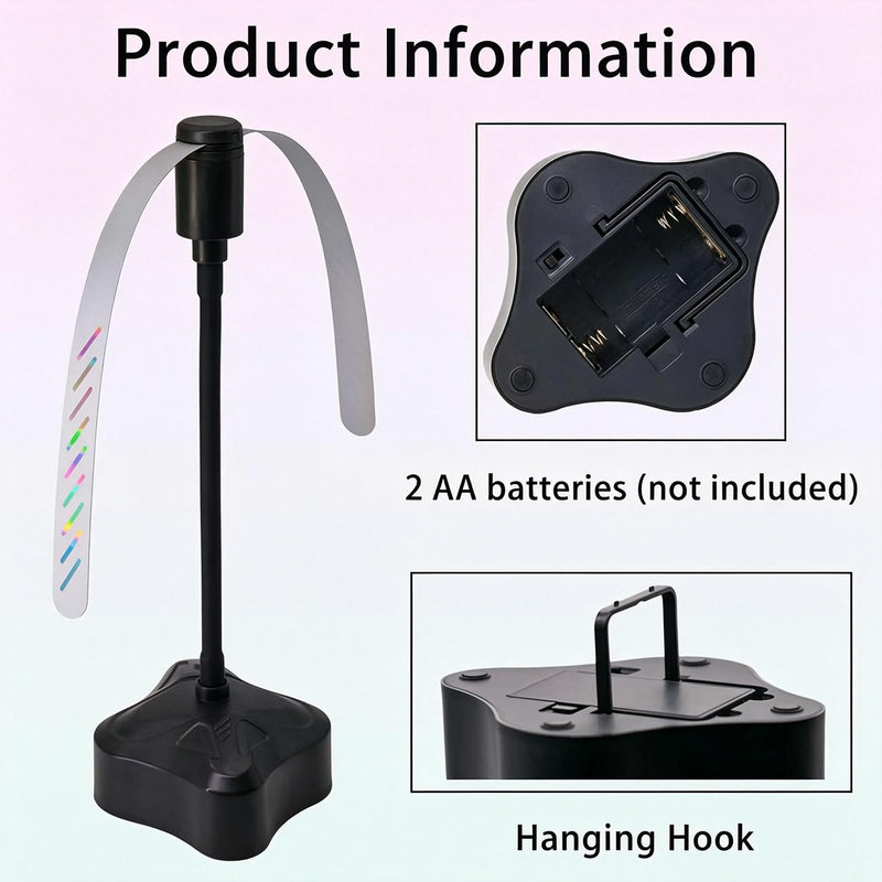 4 Pack Fly Fans for Tables, Portable Table Fly Fan with Flexible Gooseneck