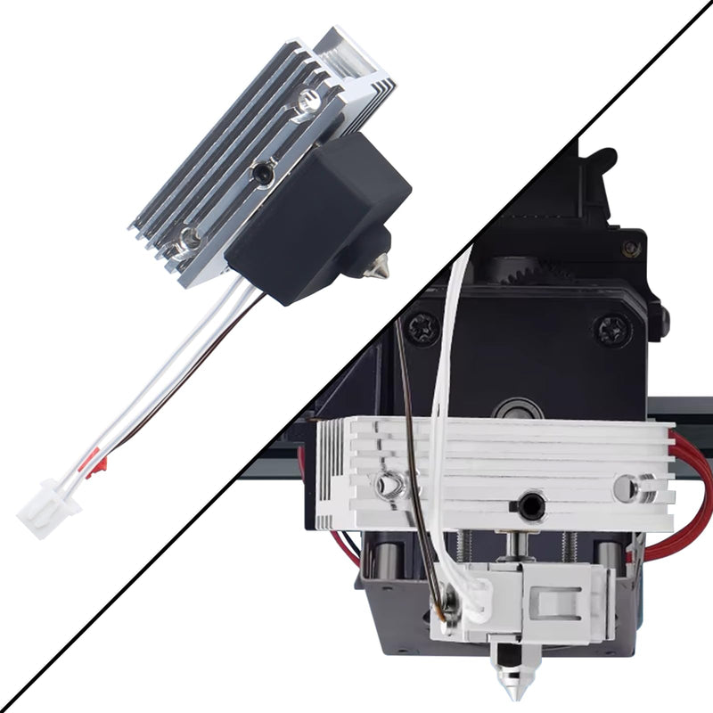 Upgrade Ender 3 S1 Pro Spriite Extruder Hotend - Ceramic Heating Hot End Kit: 80W Assembly Print Head with Heat Sink Block Bimetal Heatbreak for Ender-3 S1 Plus/CR-10 Smart Pro 3D Printer