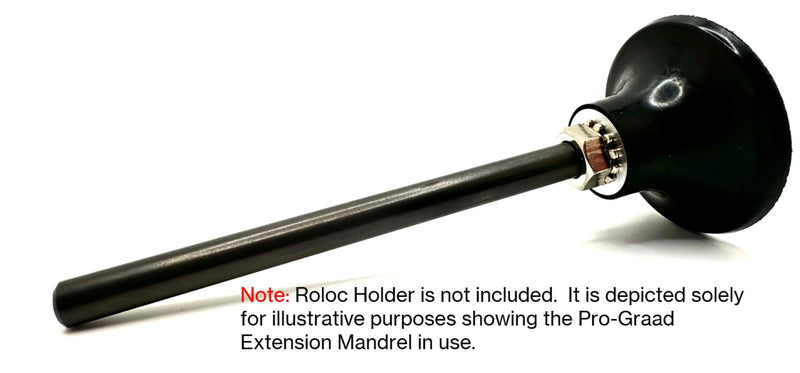 EM-146 6” Extension Shank for Quick Change Disc Pad Holders & Bore Polishers, 1/4" Shank Mandrel x 6" Overall Length, 1/4"-20 Thread Size, Compatible with Roloc, Roll Lock, TR, TS Holders EM-146 6" Overall Length