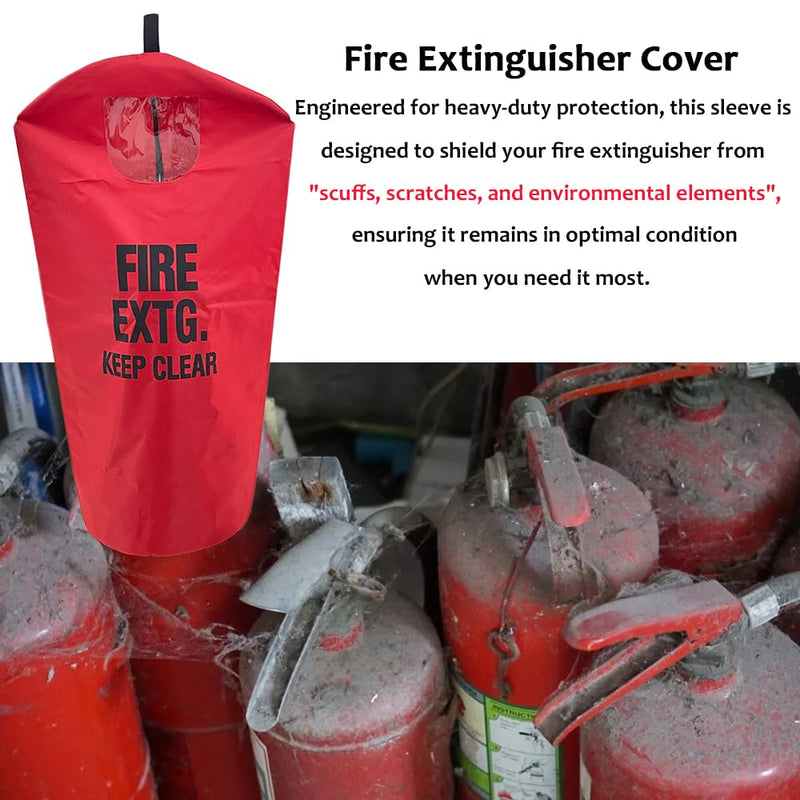 Fire Extinguisher Cover, Heavy Duty Fire Protective Sleeve from scuffs & scratches Accessories, 17"Wx22"L,1 Pcs (5-13LB) 5-13LB