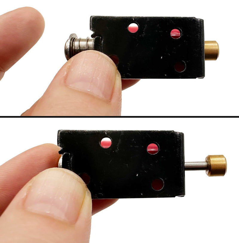 2PCS Mini Push Pull Linear Solenoid Electromagnet 6mm Stroke DC 6V ~ 12V 10 Ω or 12V ~ 24V 40Ω Open Frame Mini Frames Actuator Electric DC Magnet Solenoid DU0730S (DU0730S-12B40 (DC 12V-24V 40 Ω)) DU0730S-12B40 ( DC 12V-24V 40 Ω)