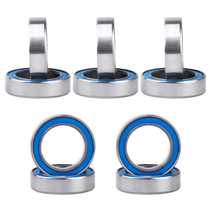 RC Ball Bearings 10-Pack Bearing Steel and Double Rubber Sealed Miniature Deep Groove Ball Bearings (10x15x4mm) 10x15x4mm