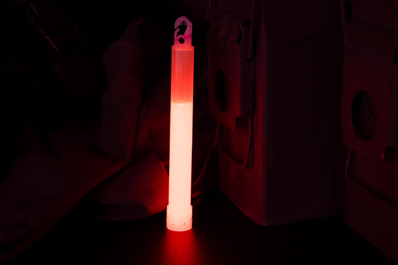 Cyalume ChemLight Light Stick, Military Grade, 30 Minutes Duration, 6 Inches, 10 Pack Red-HI