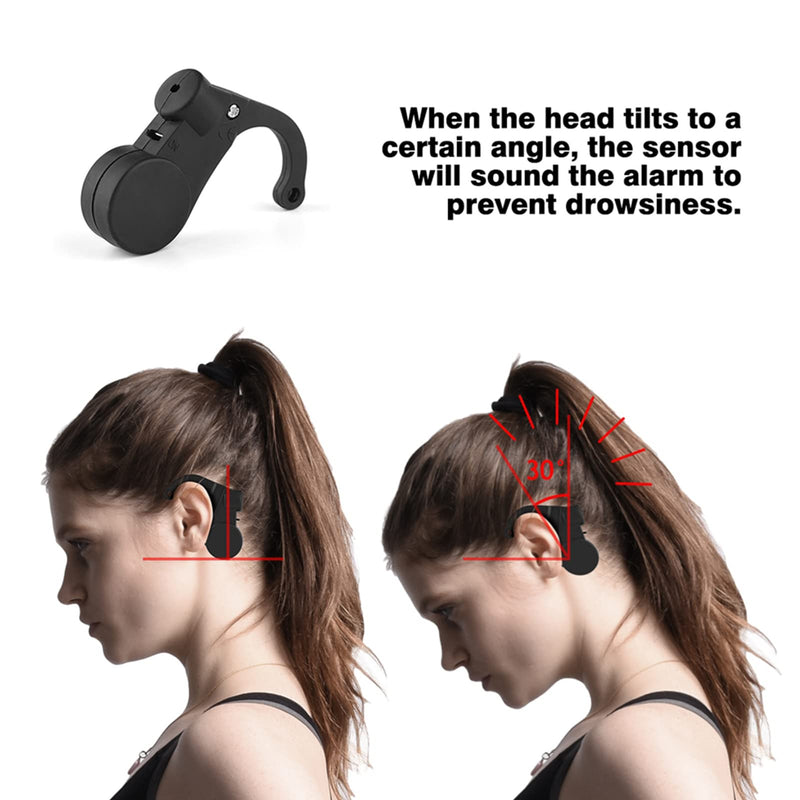 Ear Mounted Driving Alarm, Driving Safe Assistant Anti Sleep Alarm for Drivers Portable Driver Sleep Warning Device Reminder