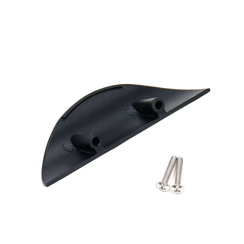 3.62 Inches Black Semicircle Cabinet Pulls 20Pcs, 1.26 Inches Centers | Surface-Mount, Finger Tap Pull, Made from Zinc Alloy, For Kitchen Cupboard, Drawer, Dresser, Wardrobe 3.64 Inches