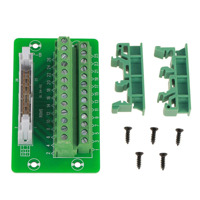 26 Pin IDC Connector IDC 26 Pin Board Idc26P Din Rail 26Pin 5Mm Mount Interface Module Male Connector Board