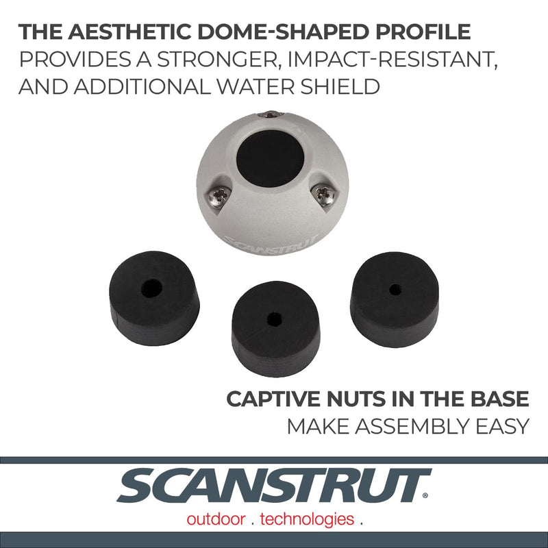 Scanstrut DS21B-P Small Vertical Cable Seal for Connectors Up to 0.83" and Cables 0.35"-0.55" - Gray Plastic