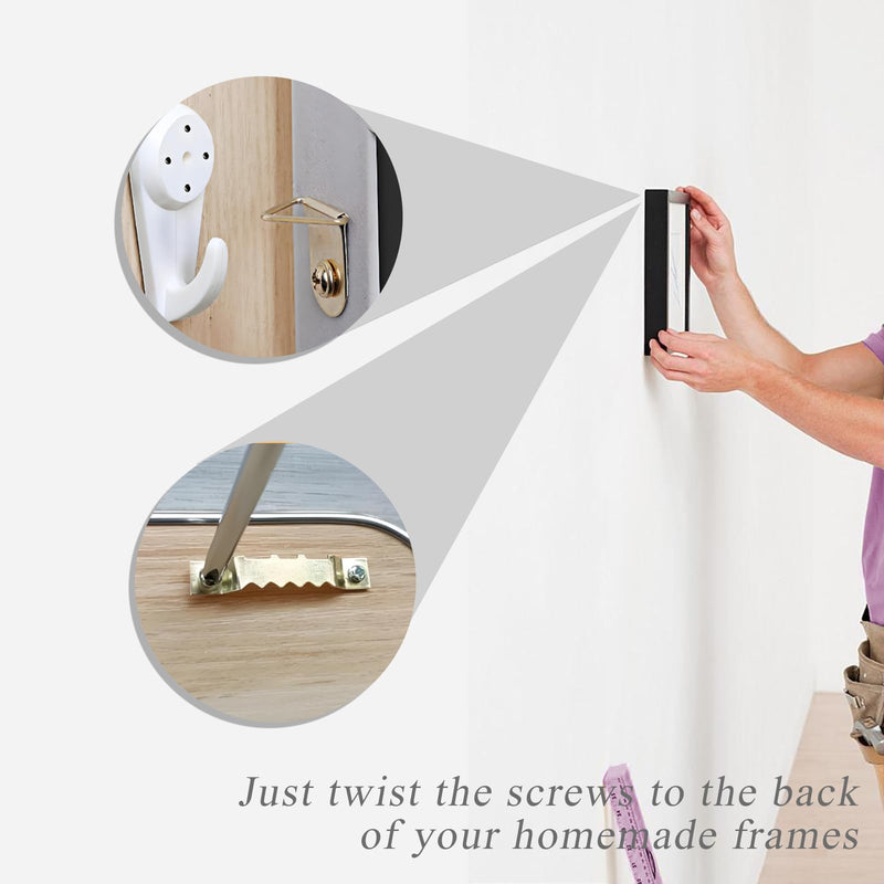 353PCS Picture Hanging Kit,Picture Hangers Heavy Duty Picture Hanging Hooks with Screws,Picture Frame Hooks Heavy Duty Picture Framing Supplies Kit for Picture Hanging(7 Types) Type C