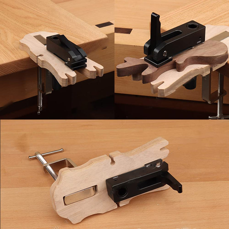 Bench Clamp KIt with Woodworking Hold Clip for Handsaw DIY Bench Pin V-Slot Tool Set Workbench Jewelry Making