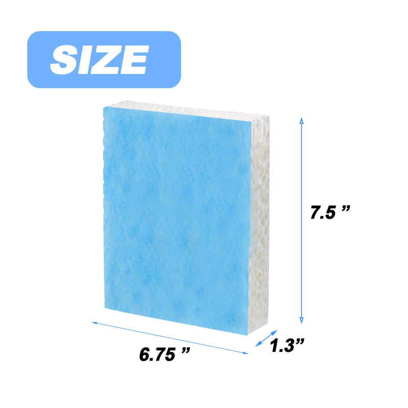 Humidifier Replacement Filter T for Honeywell Top Fill Humidifier HEV615 and HEV620 Humidifier Wicks, Compatible with Part # HFT600, HFT600T, HFT600PDQ (Blue-6pcs) Blue-6pcs
