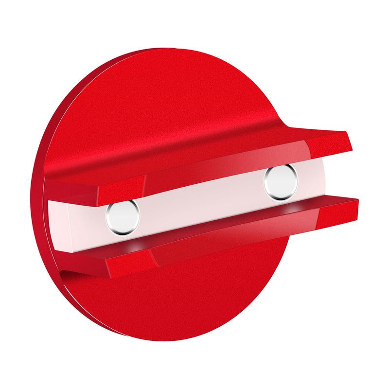 Magnetic Jack Pad Aluminum Slotted Pad Pick Universal Pinch Weld Adapter Compatible with Sub-Frame Vehicle Floor Jack- 1pc, Red 1 PACK-Red