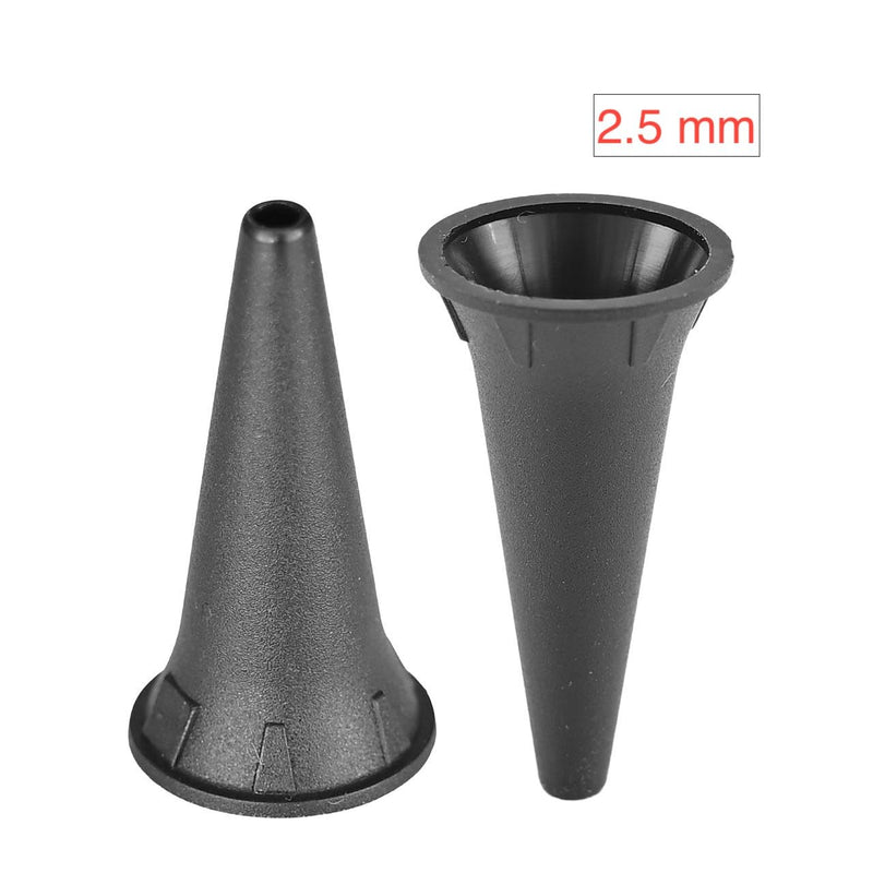Reusable Diagnostic Otoscope Cover Specula Tips - Sets of 50 - Available in 2.5 mm, 3.5 mm, 4mm, 5 mm (75 pcs of 2.5, 3.5, 5 mm (25 Each)) 75 pcs of 2.5, 3.5, 5 mm (25 each)