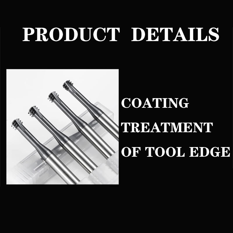 1pcs Thread Mill Router Bit,UNC8-32 x D4 Tungsten Steel Milling Cutter,3T 3 Flute Engraving Threading Tools for CNC Milling Machine,Nano Coating HRC60 for Metal, Stainless Steel,Cast Iron (UNC8-32*D4) UNC8-32*D4