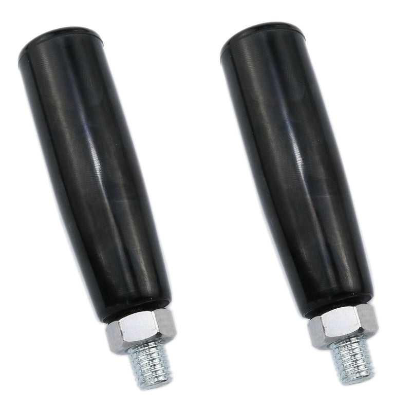 Revolving Handle Lathe Crank Handle Trailer Jack Handle M10 Thread Handle Grips Crank Hand Wheel with Nuts -2PCS