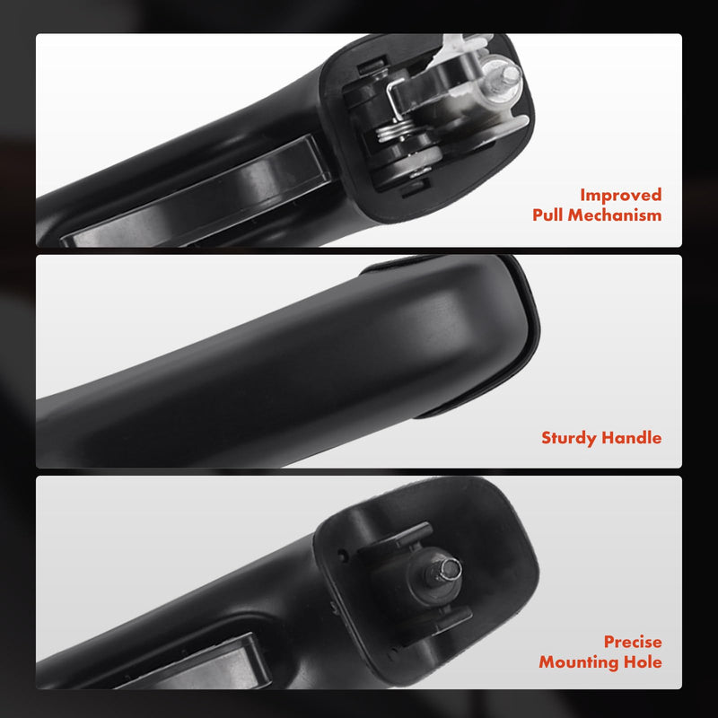A-Premium Tailgate Handle Liftgate Latch Handle Compatible with Hyundai Santa Fe 2005 2006, Primed Black, Replace# 8126026100
