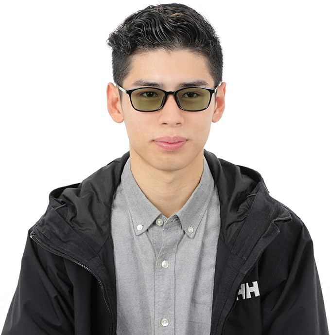 EVERNEVER AZ Label EVAZ-004C1-SG-L-parent Large Frame Sunglasses, Wide, Adult Square, Choose Lens Color, Comfortable to Wear, Ultra Lightweight & High Elastic TR-90, Black (Regular to Slightly Larger) - NewNest Australia