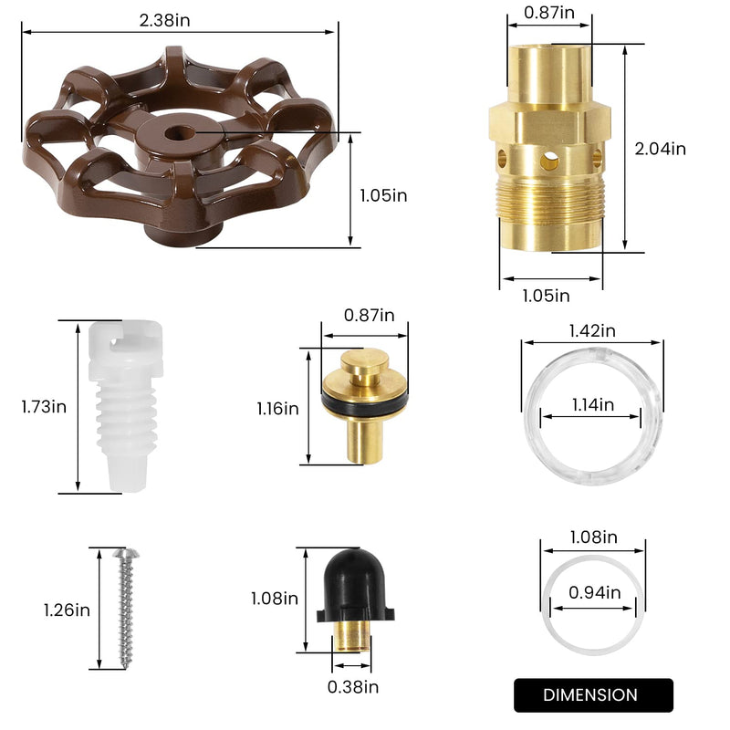 RK-25 Repair Kit for Woodford Model 20 25 27 Faucet Outdoor Wall Faucet Repair Kit