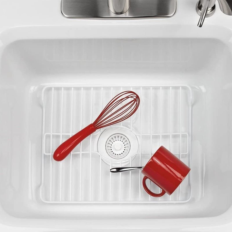 Better Houseware Sink Protector Prevents Scratches Sink Rack for Bottom of Sink White Sink Mat Sink Protectors for Kitchen Sink Metal 16x12.3x1 16 x 12.3 x 1