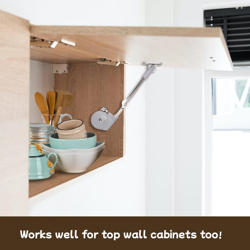 2 Pack | Soft Close Hinges for Toy Boxes, Wooden Chests, Cedar Storage, Trunks & Benches | Tension Adjustable Slow Down Chest Hinges | Cabinet Slow Close Hinges for Lift up Flip Doors. 2