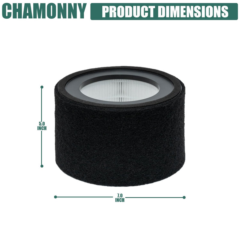 EE-5068 Filter Replacement, Compatible with Crane EE-5068 and Etery jt-8115m Air Purifiers, Part# HS-1946, 2 Pack