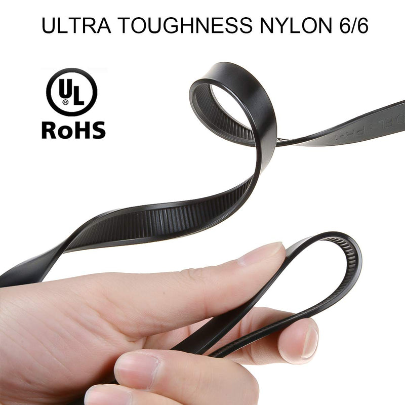 Length: 35.4” Flex Cuffs, 10Pcs Heavy Duty Zip Tie Handcuffs Restraint Disposable Police Nylon Double Cuffs with UV & Heat Resistant, 250 lbs Tensile Strength - Black