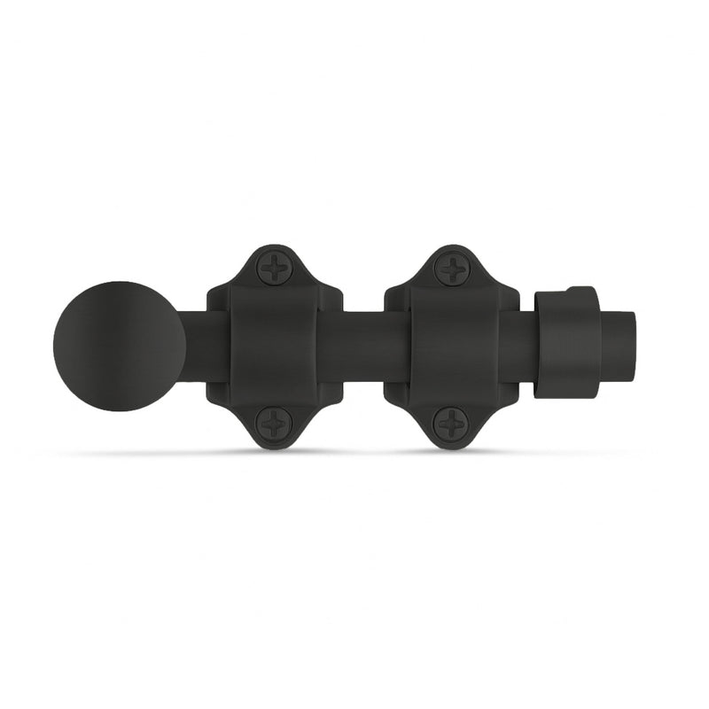 Mega Handles Dutch Door Bolt - 4 Inch Heavy Duty Slide Bolt Latch, Easy to Install Slide Latch for Dutch Doors, Suitable Slide Bolt for Toy Boxes, Cabinets, Pantry Doors and More - Matte Black 1 Pack
