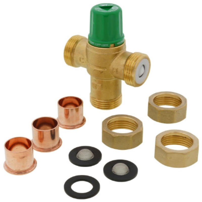 Mixing Valve, Forged Brass, 1 to 20 gpm
