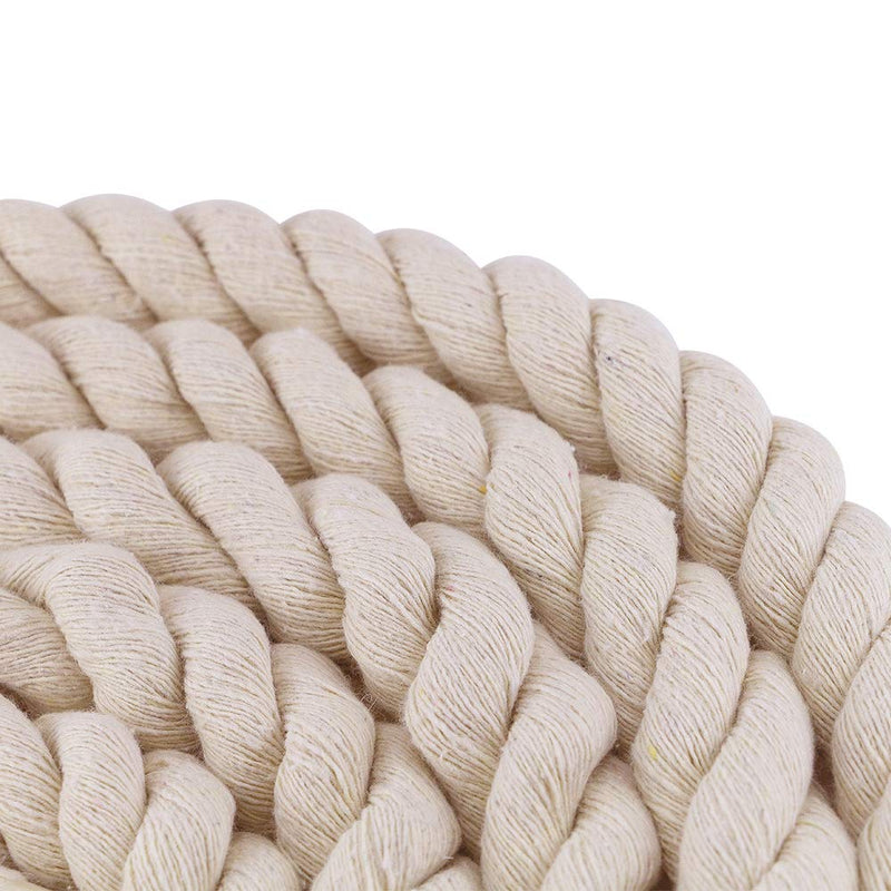 10ft Natural Twisted Cotton Rope Strong Triple-Strand Rope for Sports, Crafts, Indoor Outdoor Use Tug of War Rope 1