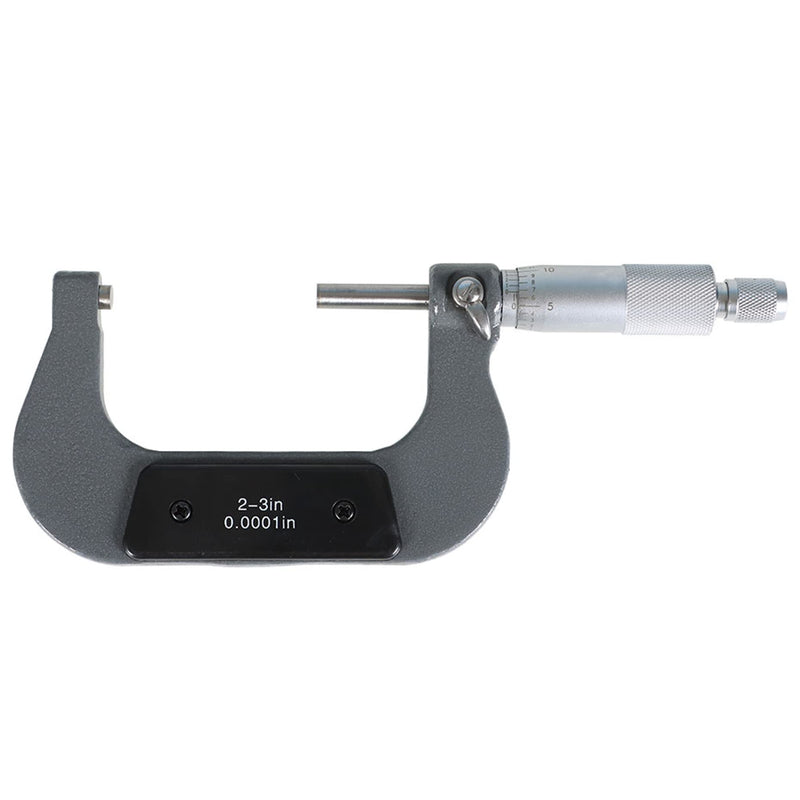 kimllier 2-3 Inch Accuracy Outside Diameter Micrometer Accuracy 0.0001 Inch Carbide with Ratchet Stop Thimble