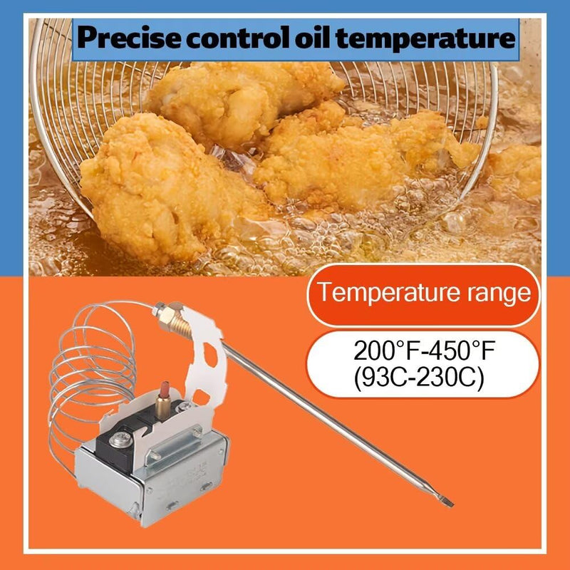 PP10084 High Limit Thermostat Switch for Pitco Fryers – 450°F/230°C Safety Rated, 1/4" MPT Thread, Fits Solstice Supreme SSH55, SSH60, SSH75, and Economy Series 35C+, 45C+, 65C+