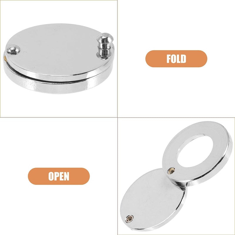 Peephole Cover, Peep Hole Covers for Door - Home Security Privacy Protection with Self-Adhesive Installation Tools（Silver） Silver