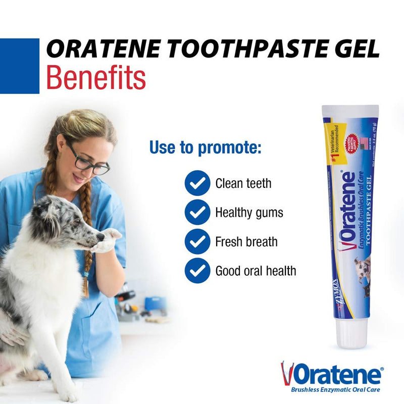 Pet King Brands Oratene Brushless Toothpaste Gel for Dogs and Cats, 2.5oz - PawsPlanet Australia