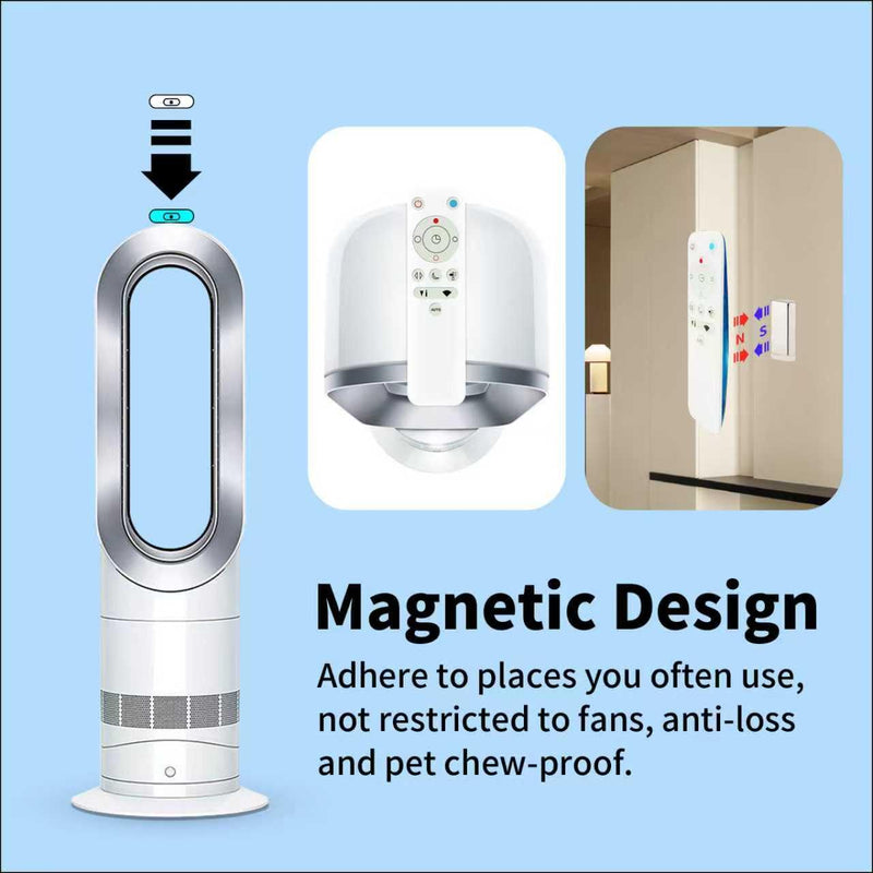 Upgrade Glowing Remote Control Replacement No Setup for Dyson Pure Hot+Cool Fan Purifying Heater HP00 HP01 with Magnetic(Part NO.967197-13)