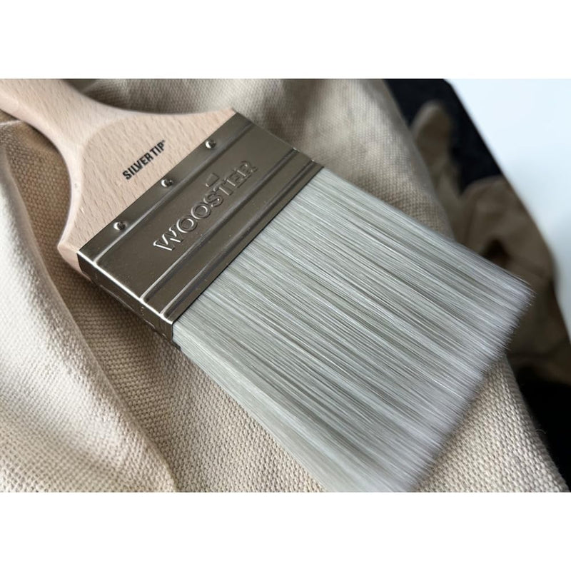 6-Pack of 2-1/2" Wooster 5221 Silver Tip CT Polyester Angle Sash Paint Brush 2 1/2" (Six Brush)