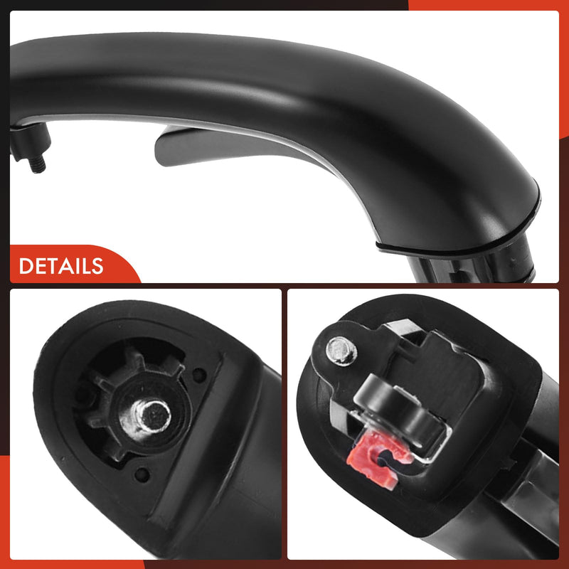 A-Premium Tailgate Handle Liftgate Latch Handle Compatible with Hyundai Santa Fe 2007-2012, Primed Black