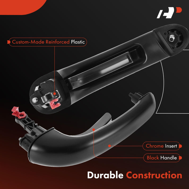 A-Premium Tailgate Handle Liftgate Latch Handle Compatible with Hyundai Santa Fe 2007-2012, Primed Black
