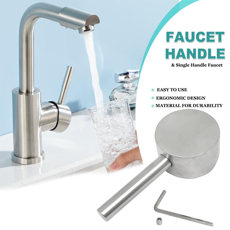 1set 42mm Width 304 Stainless Steel Faucet Handle Kit,for Single Handle Faucet(One-Shape Type) 42mm/One-Shape Type