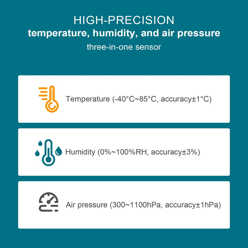BME280 Environmental Sensor, Temperature Humidity Pressure Module, High Accuracy, I2C/SPI Interface,Compatible with Arduino/Raspberry Pi/STM32