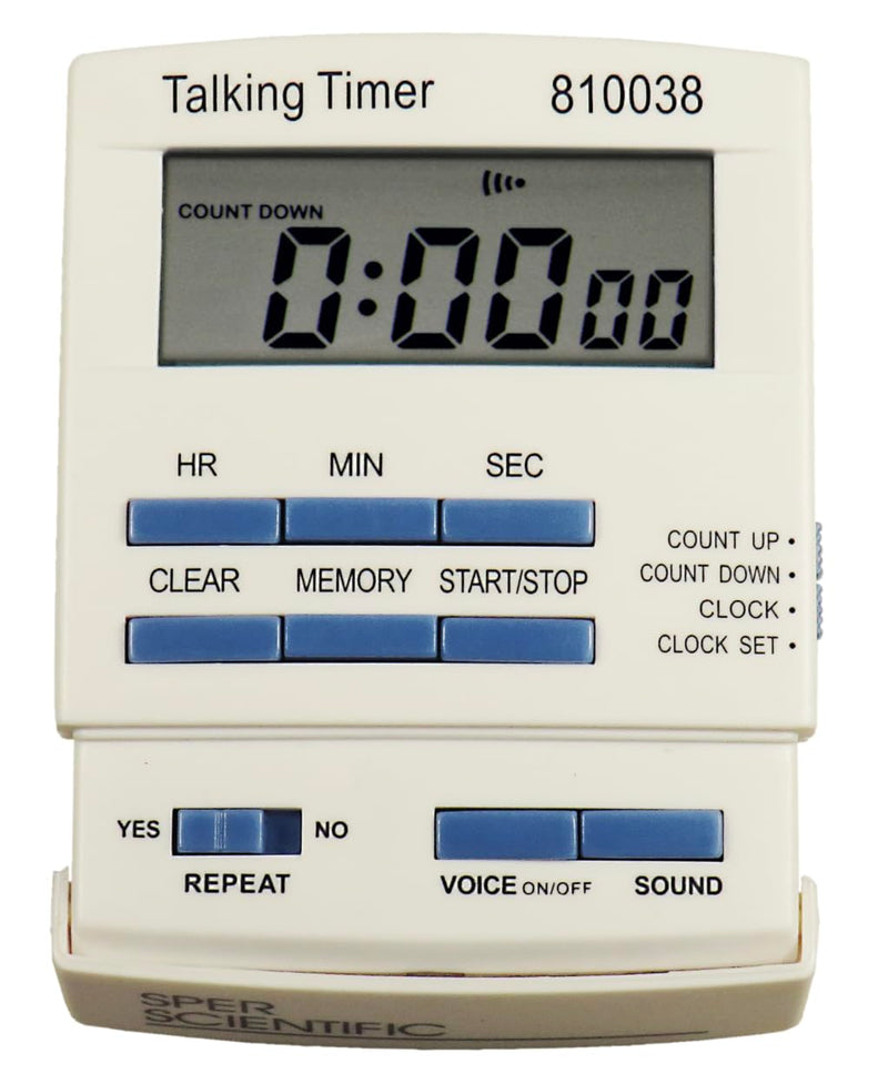 Sper Scientific 810038 Talking Lab Countdown Timer Standard