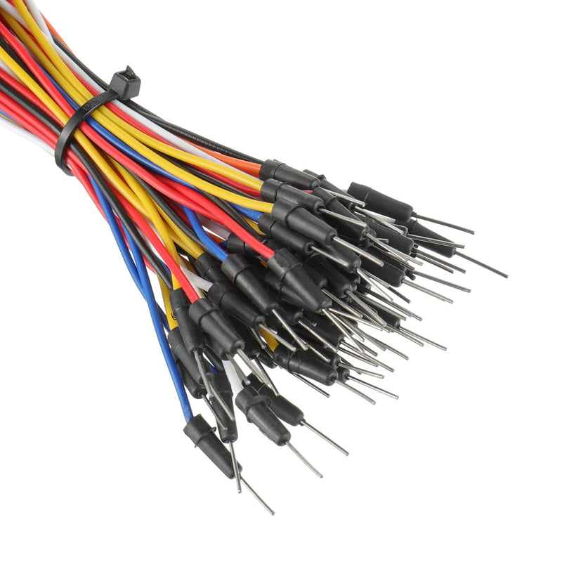 BOJACK 1Pcs 803 Tie points and 1 Pcs 400 Tie Points Solderless Breadboard and 65 Pcs Flexible Breadboard Jumper Wires and 6PCS 170 Points Mini Solderless Breadboard