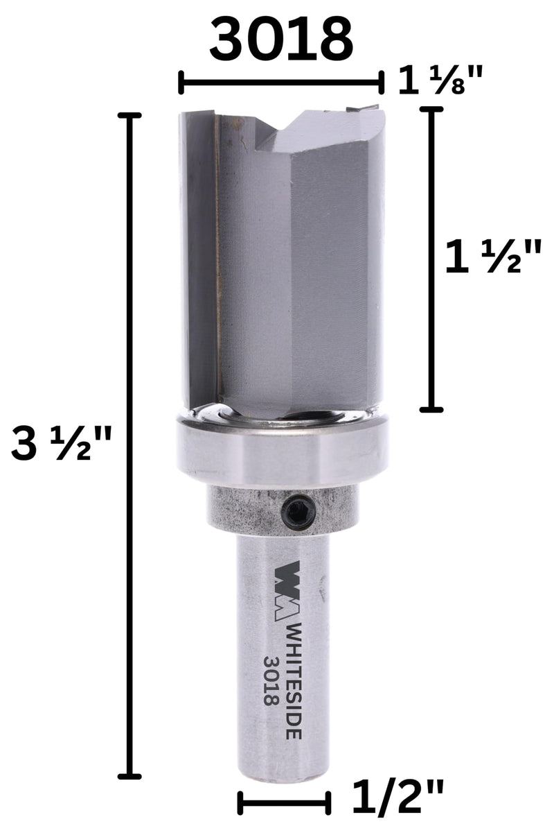 Whiteside Router Bits 3018 Template Bit with Ball Bearing