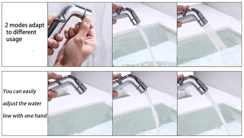 G-Sunny Quick-Connect Sink Faucet Sprayer Kit, Sink Hose Sprayer Accessories, Detachable Metal Adapter With Hand Shower,Hair Washing,Pet Cleaning,for Bathroom/Kitchen (Quick Connect Sprayer)