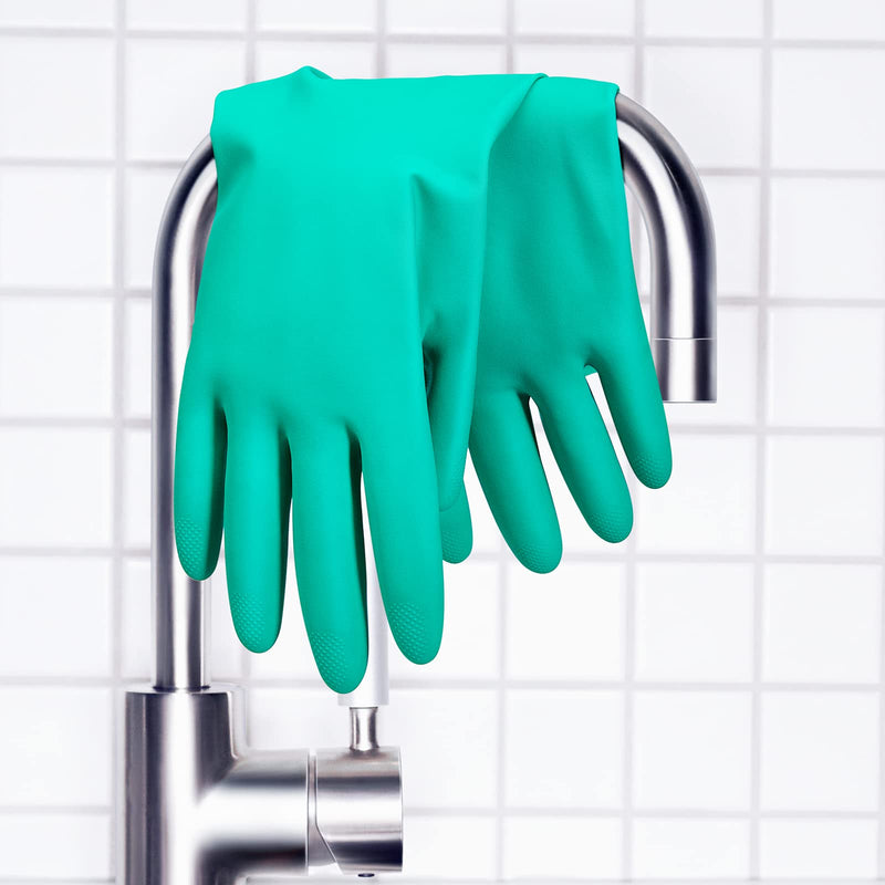 ThxToms Chemical Resistant Nitrile Gloves, Resist Household Acid, Alkali, Solvent and Oil, Latex Rubber Free, 1 Pair Medium Medium (Pack of 1)