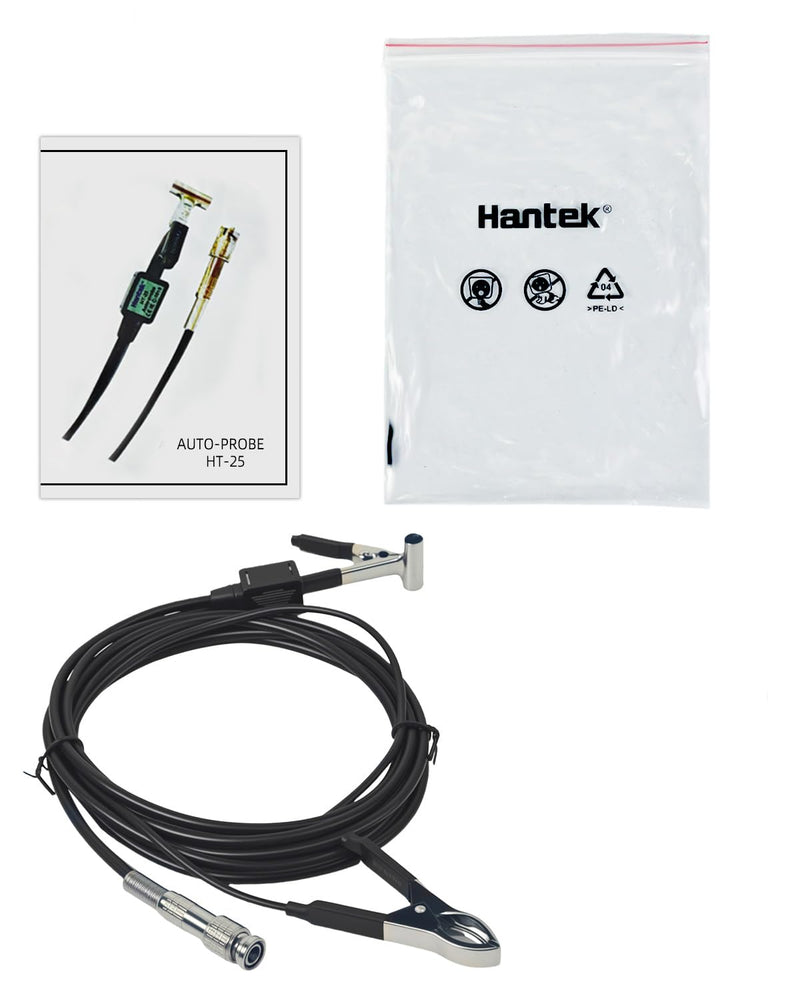 Hantek Auto Ignition Probe - HT25 for Oscilloscope Automotive Acdessory Inductive Capacitance Sensor 2.5M Length 10000:1 Decay, Work with Oscilloscope 3 Ends