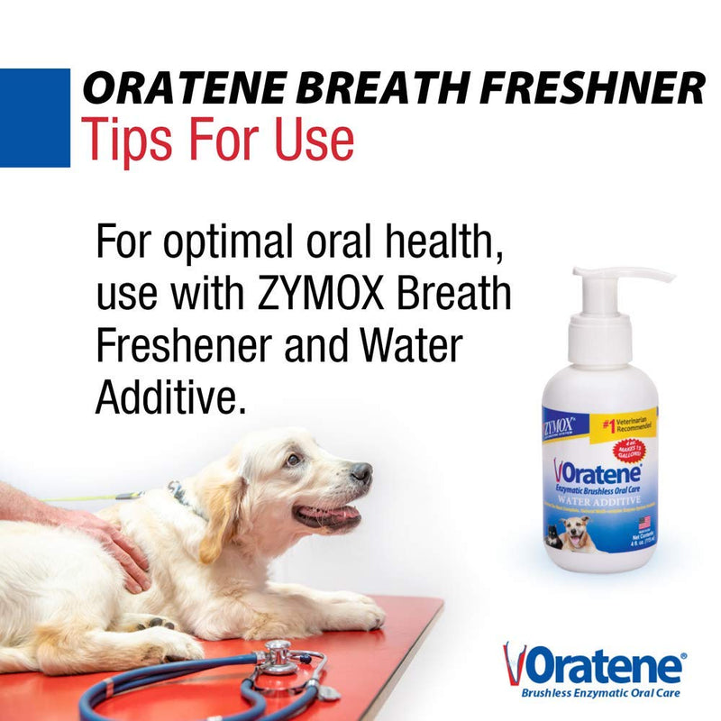 Pet King Brands Oratene Brushless Oral Care Breath Freshener for Dogs and Cats, 4oz - PawsPlanet Australia