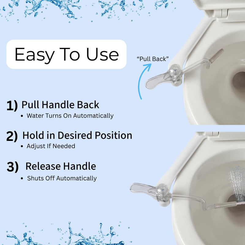 The BIFFY Classic Bidet Attachment- Physician Designed & Clinically Tested, Self-Cleaning, 8-Stream Spray with Adjustable Pressure and Pattern, Non-Electric, Assembled in USA Universal Classic (Standard, Round, Elongated Toilets)